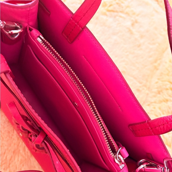 kate spade Red Leather Mini Tote with Tassel Bow - Picture 4 of 7